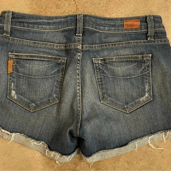 Paige Jimmy Jimmy Distressed Denim Shorts - Picture 2 of 6
